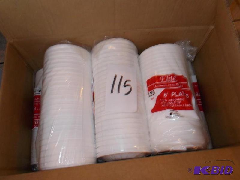 1 Lot of 6&quot Laminated Foam Serving Plate...