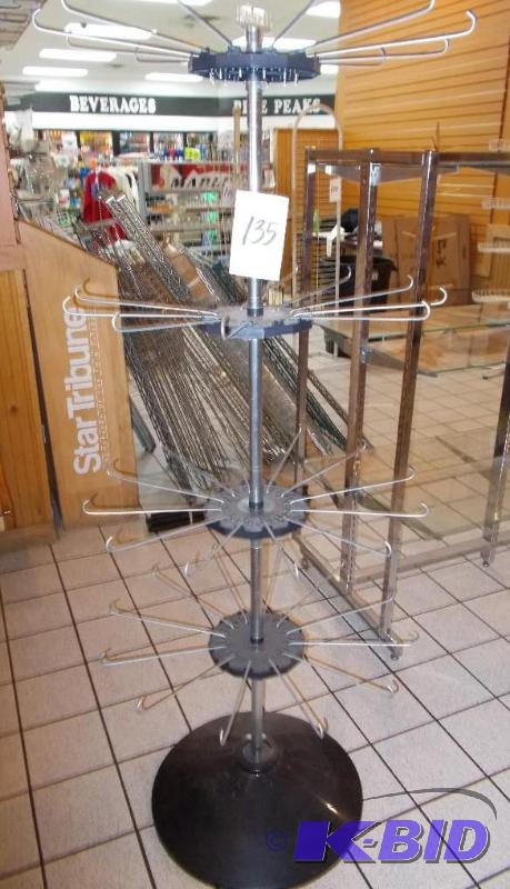 Revolving Wire 4 Level Retail Display Rack In...