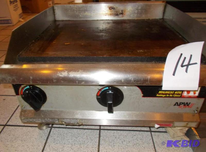 APW Wyatt 2 Burner Commercial Flat Griddle Ne...