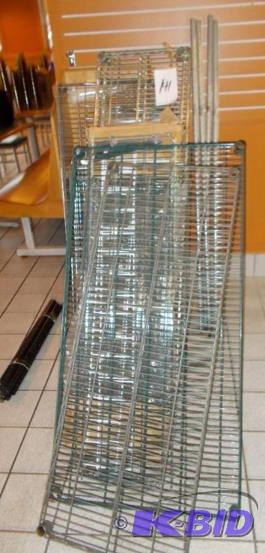 1 Large Lot of Adjustable Metal ShelvingDisp...