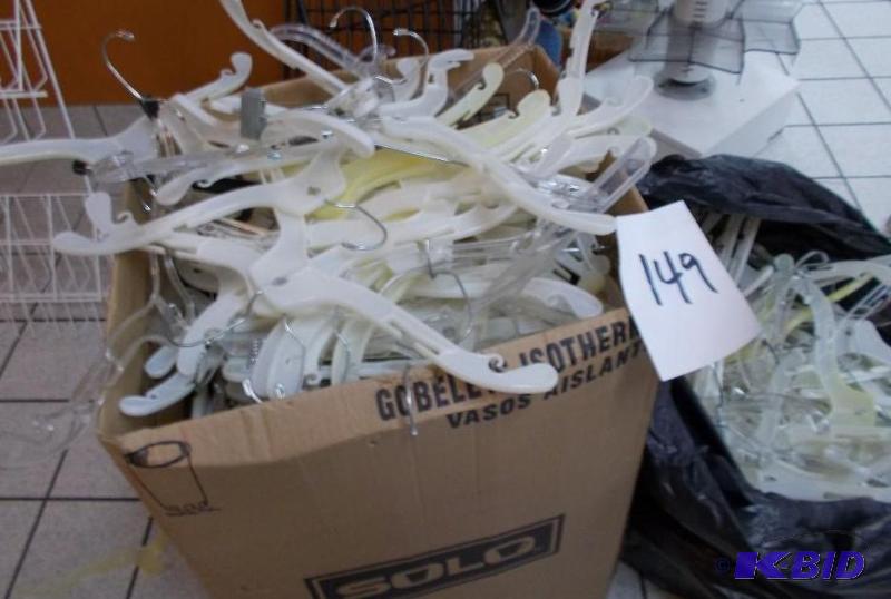 1 Large Lot of Plastic Apparel Hangers...