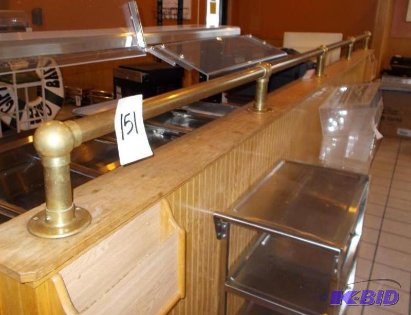 Decorative Brass Accent Rail Measures 15 12...