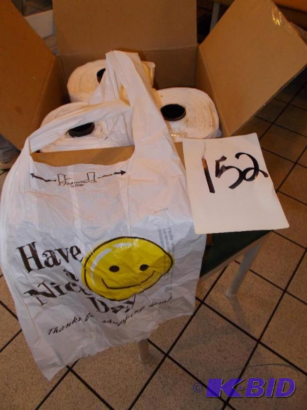 3 Rolls of Retail Plastic Check Out Bags Bran...
