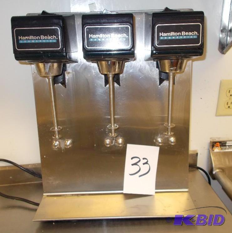 Hamilton Beach Stainless Steel 3 Station Malt...