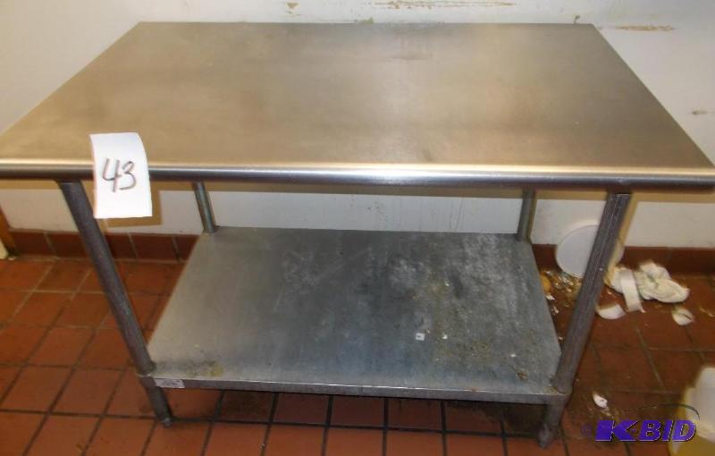 Stainless Steel Commercial Kitchen Storage Wo...