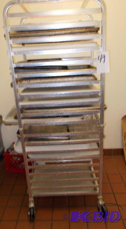 Large Wheeled Baking StorageCooling Rack Wit...