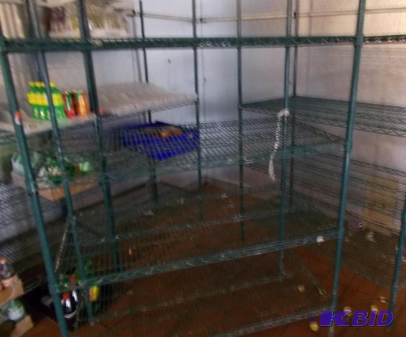 1 Lot of 4 Metal Adjustable Shelving Units   ...