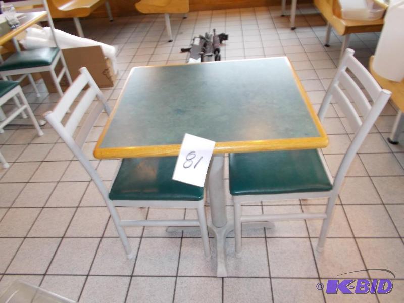 Restaurant Style Dining Room Table With 2 Cha...