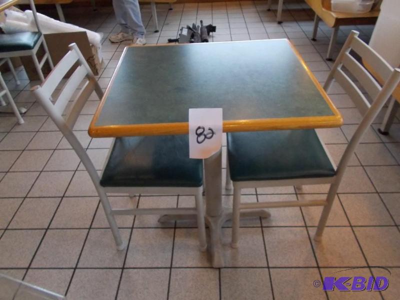 Restaurant Style Dining Room Table With 2 Cha...