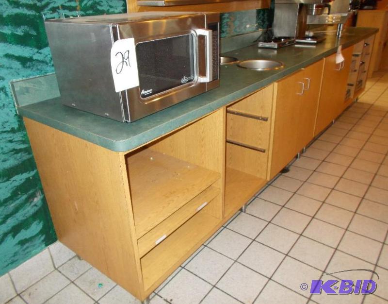 Restaurant Work and Storage Counter With Buil...