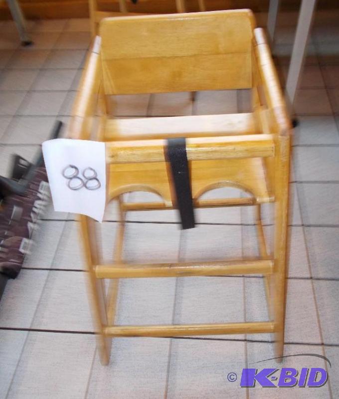 Wood Restaurant Childrens High Chair In Very...