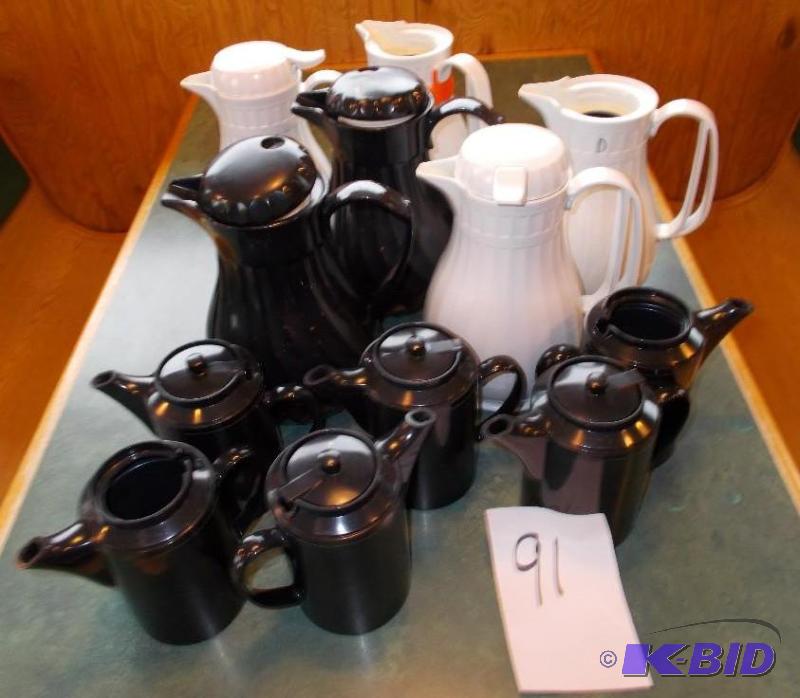 1 Lot of Plastic Coffee Carafes and Tea Serv...
