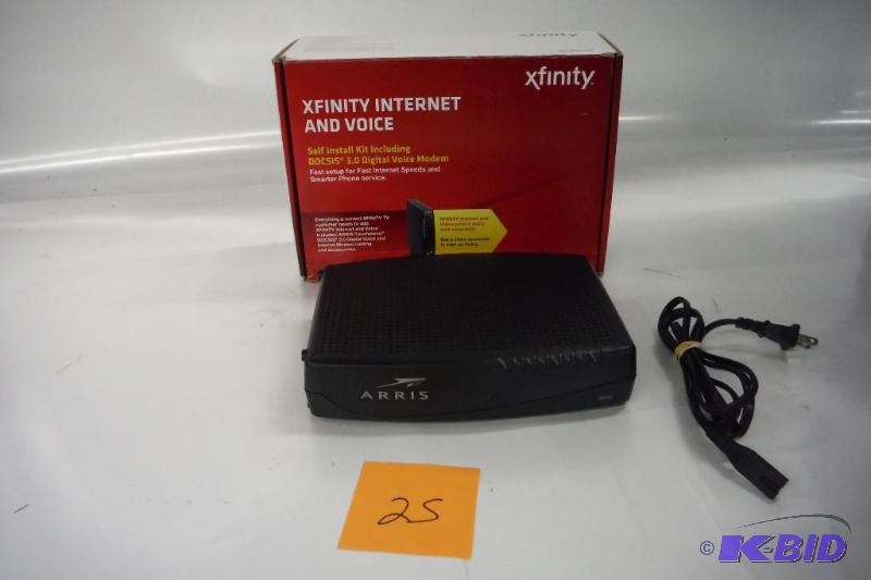 lot 25 image: Arris Tm722g Cable Modem Docsis 3.1