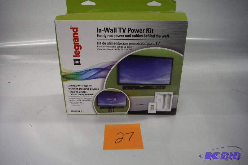 lot 27 image: OnQLegrand InWall TV Power Kit