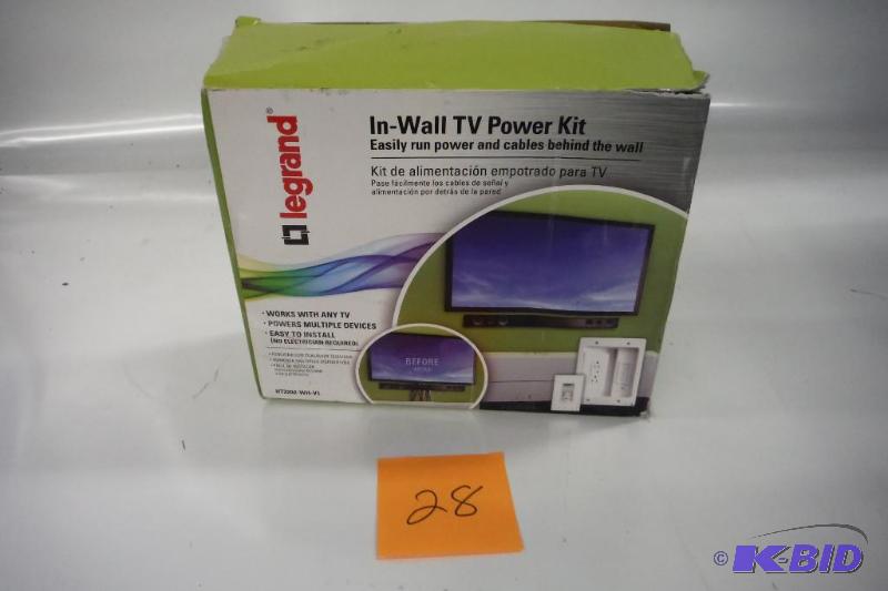lot 28 image: OnQLegrand InWall TV Power Kit