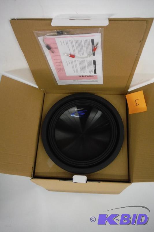 lot 3 image: Alpine SWS-12D4 12 Dual-Voice-Coil 4-Ohm Subwoofer SWS12D4