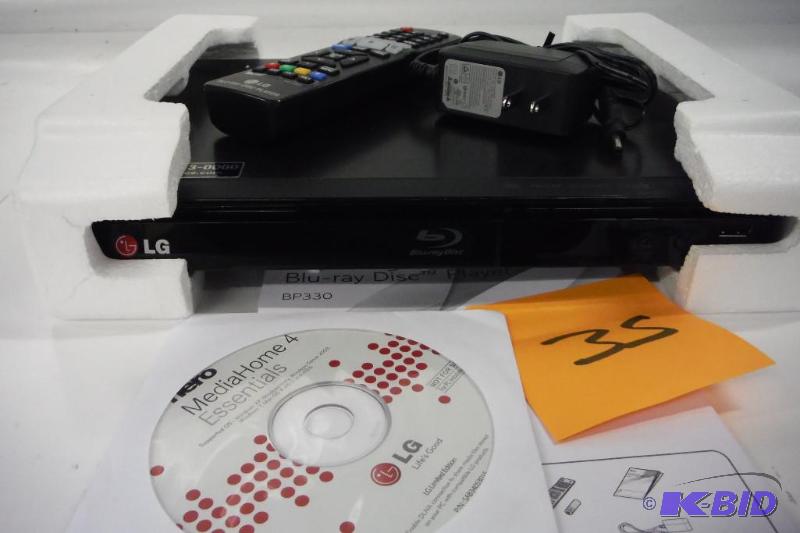 lot 35 image: LG Electronics BP330 Blu-ray Disc Player with Wi-Fi