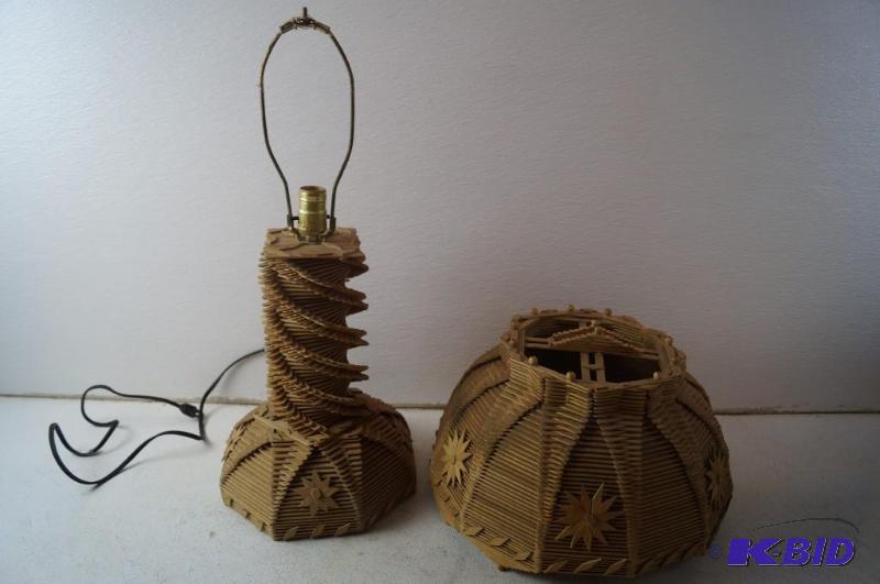 tramp art lamp