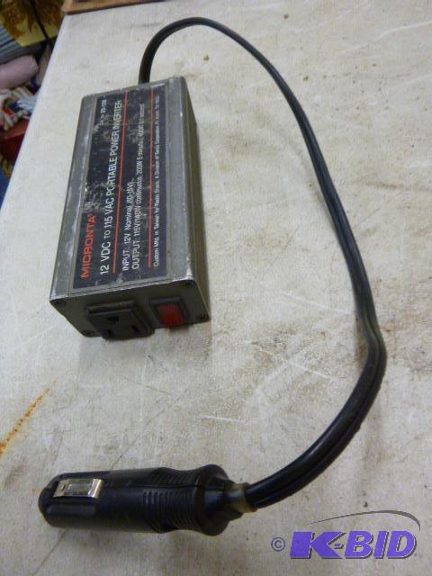 lot 104 image: Micronta&nbspPortable Power Inverter 12 VDC ...