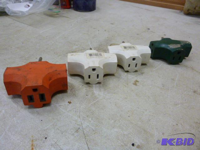 lot 110 image: Four 3-Way Plug-Ins...