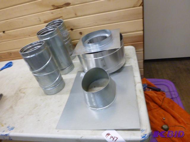 lot 147 image: Bosch Galvanized Vertical Vent Kit...