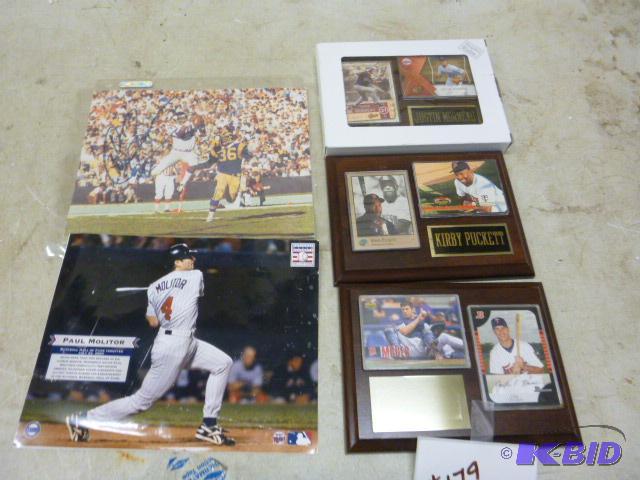 lot 179 image: Miscellaneous Minnesota Twins Plaques and Pic...