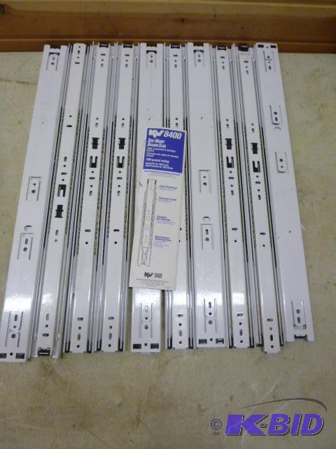 lot 186 image: Ten Knape and Vogt Side-Mount Drawer Slides...