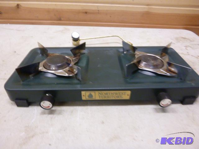 lot 187 image: Northwest Territory Two Burner Propane Stove...