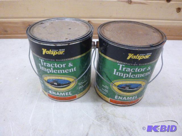 lot 6 image: Two Cans of Tractor and Implement Enamel Pain...