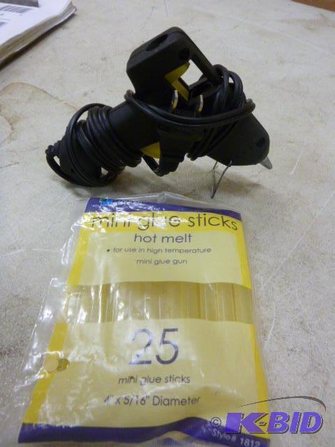 lot 61 image: Glue Gun with Glue Sticks...