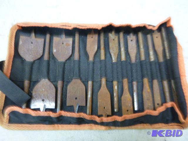 lot 78 image: Wood Drill Bits with Case...