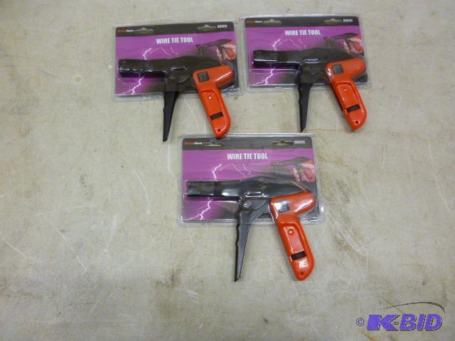 lot 8 image: Three Electro Force Wire Tie Tools...
