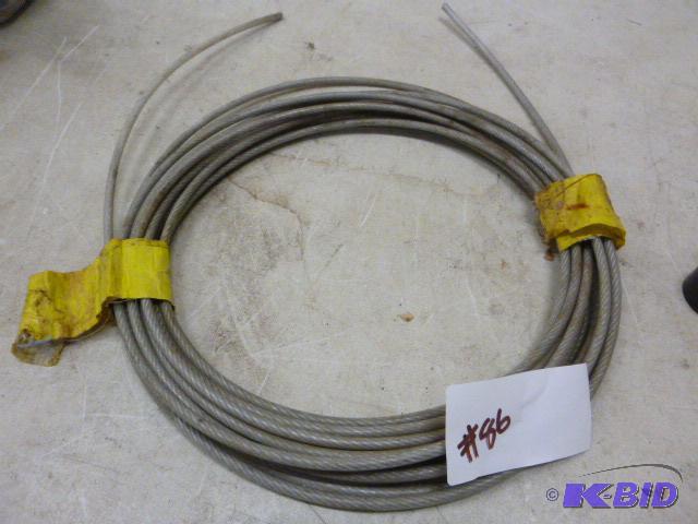 lot 86 image: Roll of 14" Coated Cable...