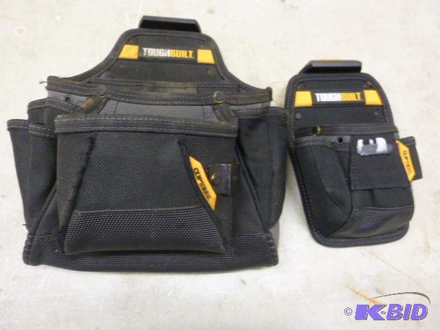 lot 9 image: Two Tough Built Construction Pouches...