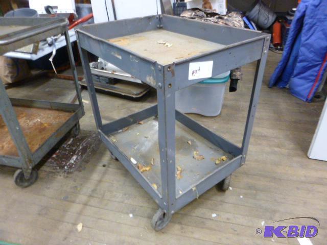 lot 94 image: Shop Cart on Casters 31 12" X 28" ...