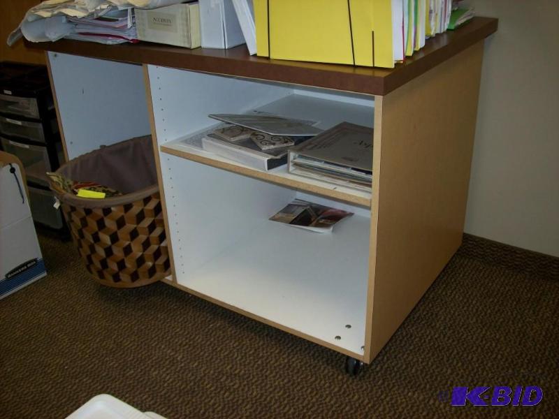 rolling island workstation well built -lamina...