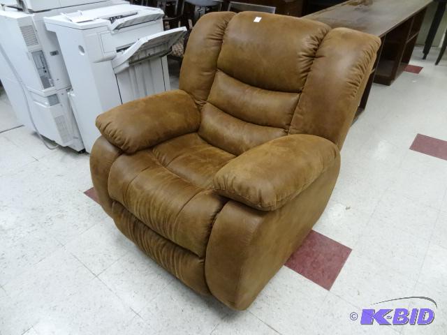 lot 1 image: Rocker Recliner. Nanwah industrial. Treated w...