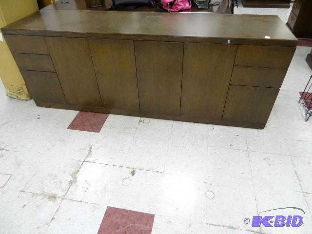 lot 106 image: Office Credenza. 6 Drawers and 4 Doors. Extre...