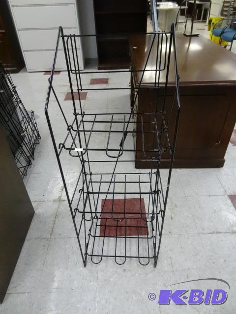 lot 112 image: Metal Fold up Shoe Rack. Can be used in Other...