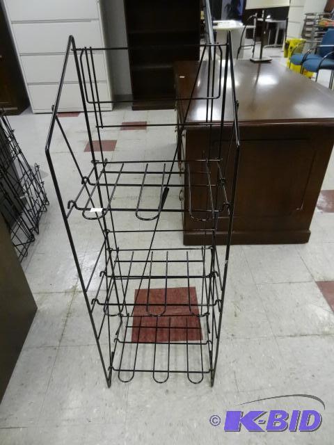 lot 113 image: Metal Fold up Shoe Rack. Can be used in Other...