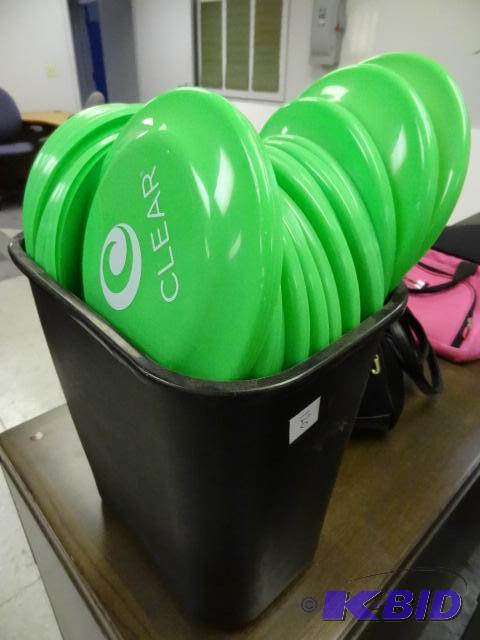 lot 120 image: Garbage Can Full of Frisbees...