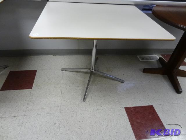 lot 13 image: 36 X 36 Metal Framed Table...