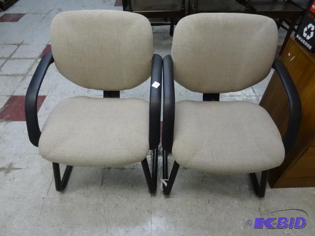lot 176 image: 2 Metal Framed Side Chairs...