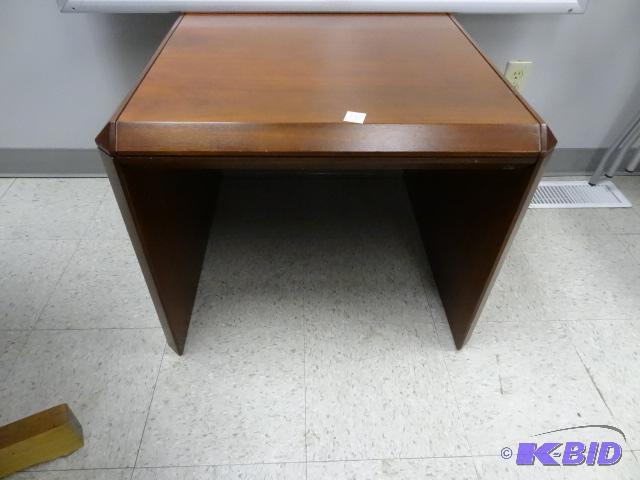lot 19 image: 27 X 27 X 21 Wood End Table...