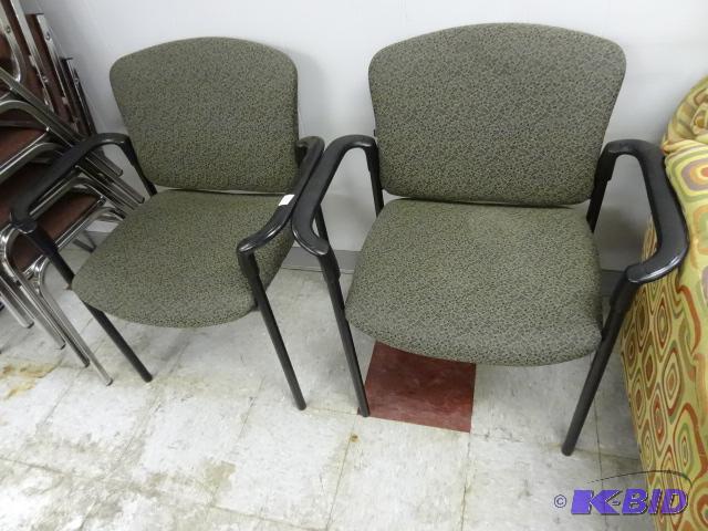 lot 204 image: 2 Metal Framed Side Chairs...