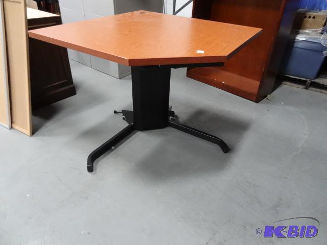 lot 217 image: Electric Left Desk. Designed for Sitting or S...
