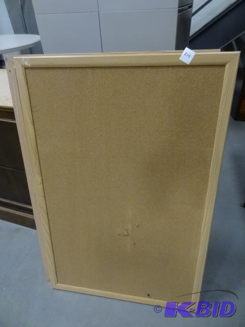 lot 219 image: 36 X 24 Cork Board...
