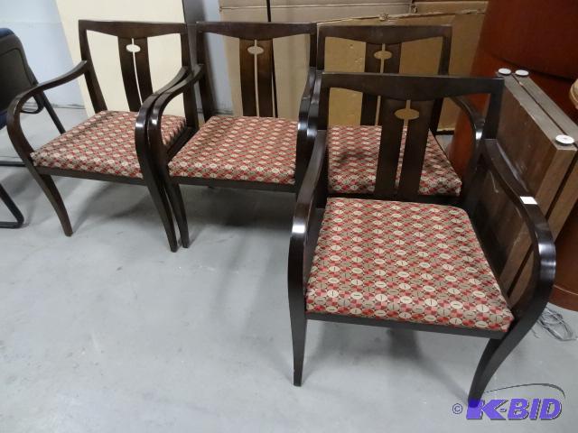 lot 230 image: 4 Wood Framed Side Chairs. Excellent Shape...