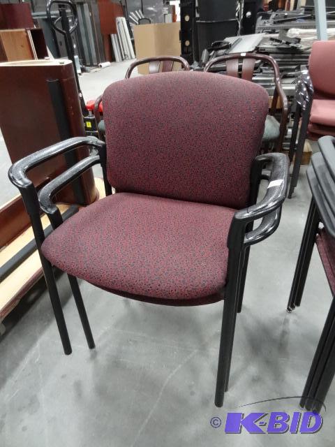 lot 260 image: 2 Matching Metal Framed Side Chairs...