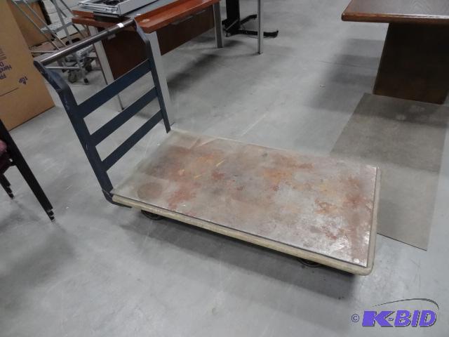lot 280 image: Heavy Duty Metal Cart 48 X 26...